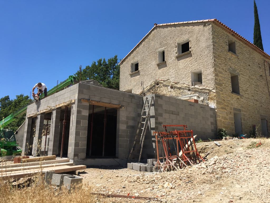 Transformation et extension - villa avec chambres d'hôtes et piscine  Impressie 2