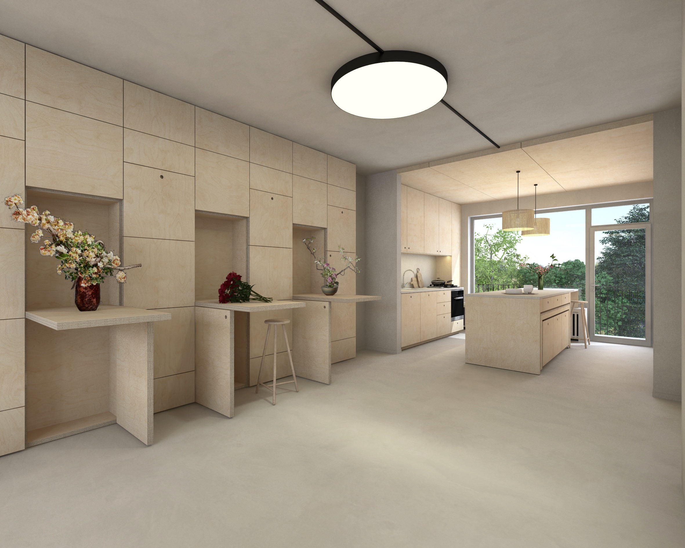 Transformation - bel-étage avec flexibilité vivre/travailler  Impressie 2