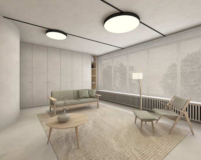 Verbouwing - rijwoning met flexibiliteit wonen / werken  Impressie 1