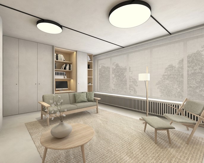 Verbouwing - rijwoning met flexibiliteit wonen / werken  Impressie 2